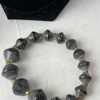 K940 Black and Brown Cording Necklace Lot 