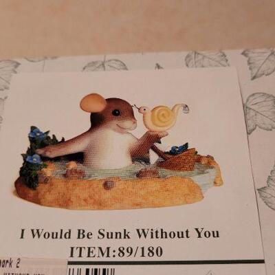 Lot 42: New in Box CHARMING TAILS I Would be Sunk Without You Figure 