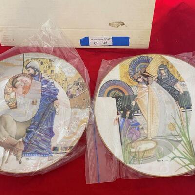 LOT 316 Painted Plate 
