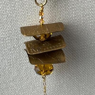 K948 New with Tag Artisan Designed Pagoda Necklace Lot 