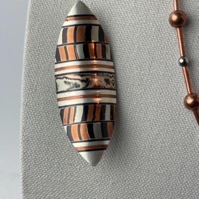 K950 Sterling Copper Necklace Pin Lot 