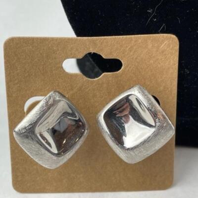 K955 Sterling Ball Necklace, Anklet, Earring Lot 