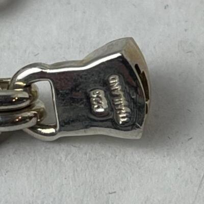 K960 Sterling Black Onyx, Amethyst, Pin Bracelet Set