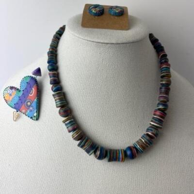 K964 Multi Colored Clay Jewelry Lot 