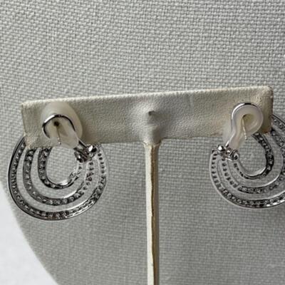 K965 Sterling Silver Diamonique CZ Jewelry Lot 