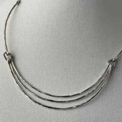 K966 Sterling Silver Necklace and Earring Set 