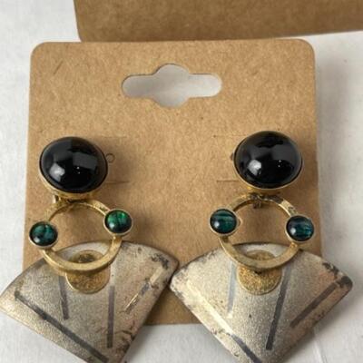 K972 Sterling Pin and Earring Lot 