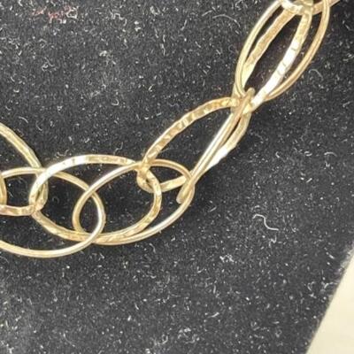 K975 Sterling and 22k Yellow Gold Earrings & Sterling Necklace