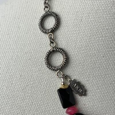 K976 Amy Kahn Russell Beaded Necklace with Earrings 