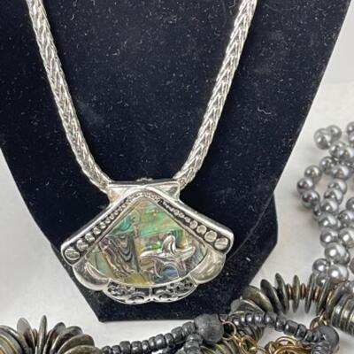 K981 Silver tone Costume Jewelry Lot 