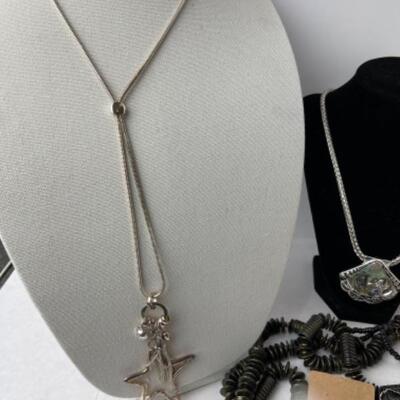 K981 Silver tone Costume Jewelry Lot 