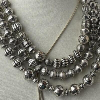 K981 Silver tone Costume Jewelry Lot 