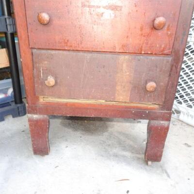 Sweet Mid Century Upright  Dresser - needs some TLC Druss Furniture Co. Galveston 