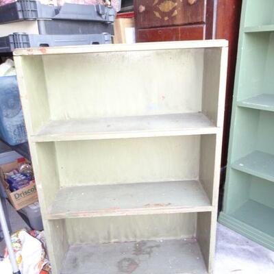 Vintage Green Book Shelf - See photos for size 