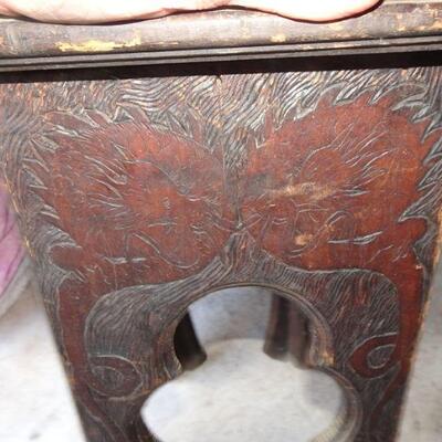 Solid Wood Asian Pedestal Stand 