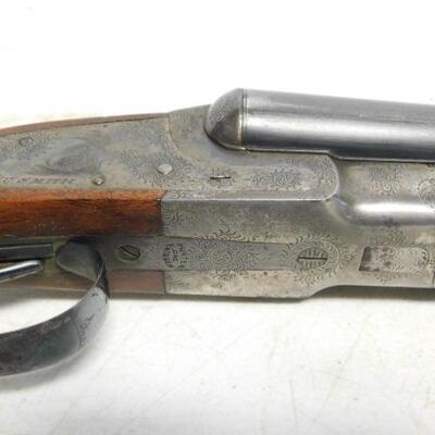 L. C. Smith Hunter Single Trigger Side by Side 16 Gauge Double Barrel Ejector Shotgun 28"