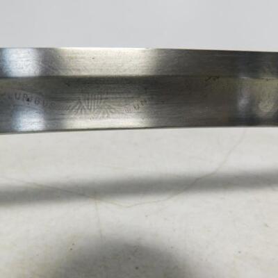 Vintage M. C. Lilley Ceremonial Officer's Sword with Sheath Columbus, Ohio Scrolled Blade