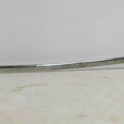 Vintage M. C. Lilley Ceremonial Officer's Sword with Sheath Columbus, Ohio Scrolled Blade