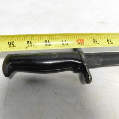 Vintage SA 1920 Bayonet Military Knife 16" with US Marked Scabbard