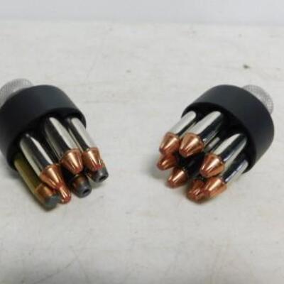 Two .357 Magnum 7 Round Speed Loaders Filled with Ammo