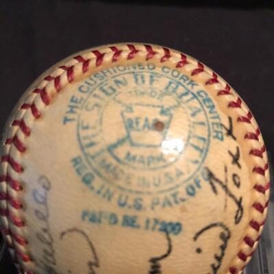 Lot 174 - Signed 1937 Boston Red Sox Baseball & More