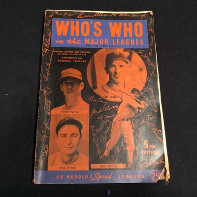 Lot 174 - Signed 1937 Boston Red Sox Baseball & More