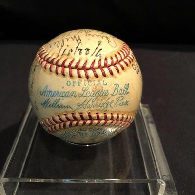 Lot 174 - Signed 1937 Boston Red Sox Baseball & More