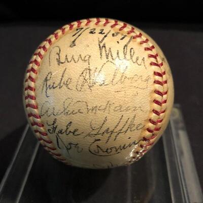 Lot 174 - Signed 1937 Boston Red Sox Baseball & More