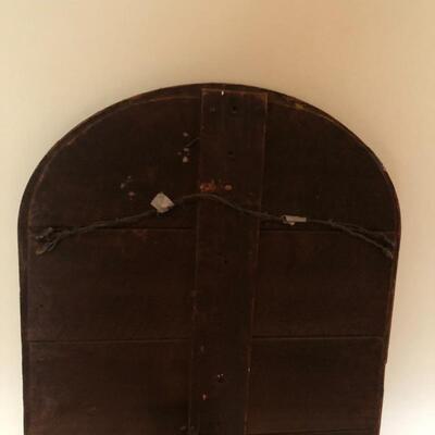 Lot 180 - Tall Gold Antique Mirror 