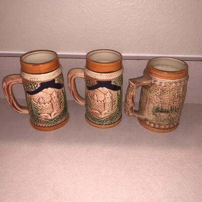 Vintage beer steins made in Japan 