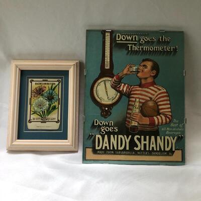  Lot 184 - Vintage Framed Ads