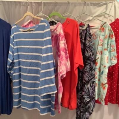 S - 1042 Ladies Clothing Lot Quaker Factory & Miscellaneous Size 3X 