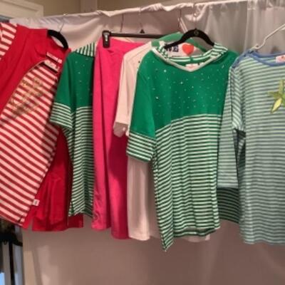 S - 1043 Ladies Clothing Lot Quaker Factory Size Large 