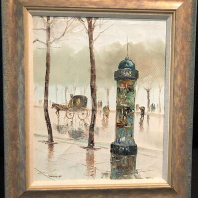 Lot 186 - Framed Oil Painting by Candido