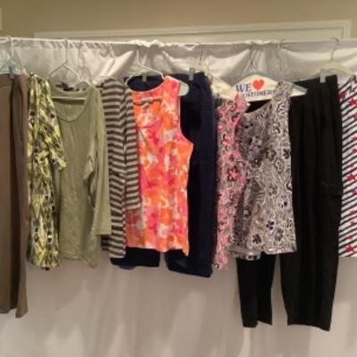 S - 1056 Ladies Clothing Lot Denim & Co Size Large 