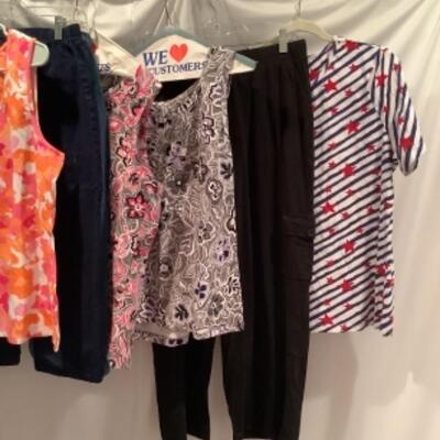 S - 1056 Ladies Clothing Lot Denim & Co Size Large 