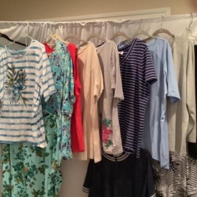 S - 1057 Ladies Clothing Lot D & Co. Size 3X , 4X Pants and Tops 