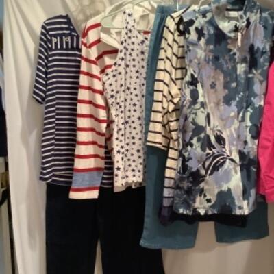 S - 1058 Ladies Clothing Lot Denim & Co Size XL 