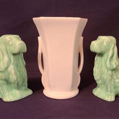 Lot 124: McCoy Vase & Vintage Planters 