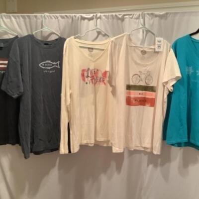 S - 1063 Ladies ClothingLot Life Is Good Size XXL 