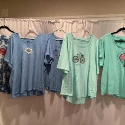 S - 1064 Ladies Clothing Lot Life Is Good Size XXXL 