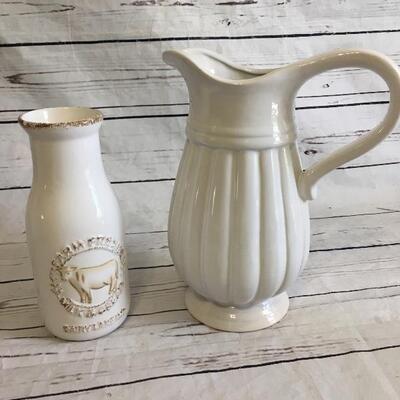 Creamer and pitcher 