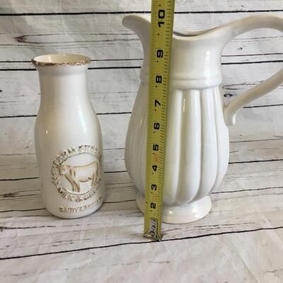 Creamer and pitcher 