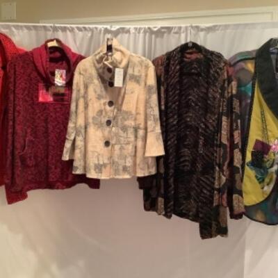 S - 1068 Ladies Clothing Jacket Lot Size Large & XL