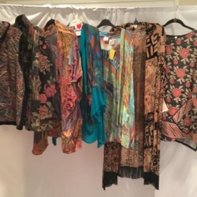 S - 1071 Ladies Clothing Tops Jackets Size One Size, 2X, 1 X 