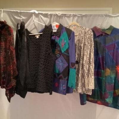 S - 1075 Ladies Clothing Lot Artisan Made Size 2X, 18, XL