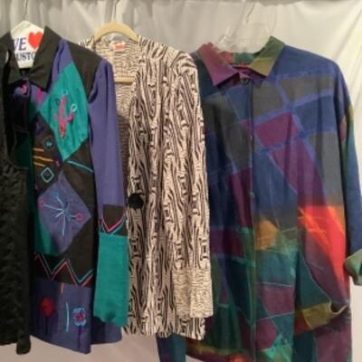 S - 1075 Ladies Clothing Lot Artisan Made Size 2X, 18, XL