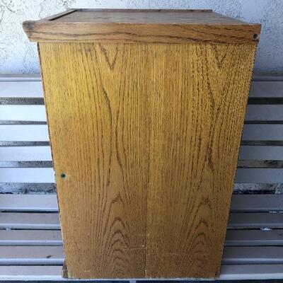 2 drawer oak file cabinet 