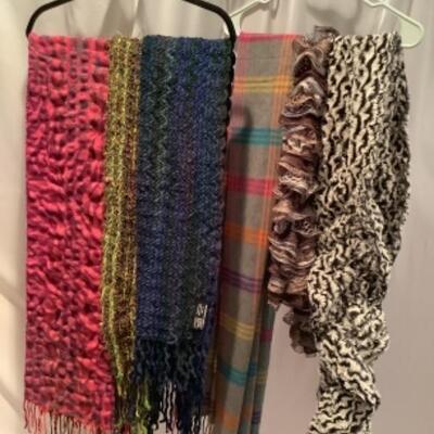 S - 1078 Ladies Clothing Lot Artisan Crafted Scarves