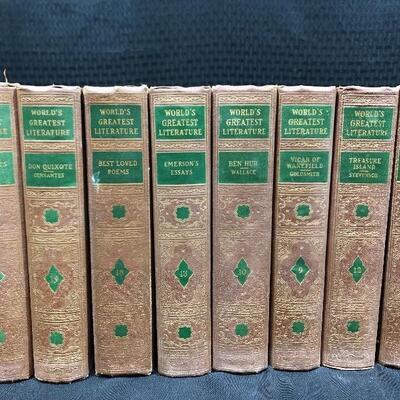 Vintage World's Greatest Literature Books Set of 8